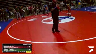 53 lbs Quarterfinal - Gabriel Ryan, Thermopolis Wrestling Club vs Chase Parks, Sheridan Wrestling Club