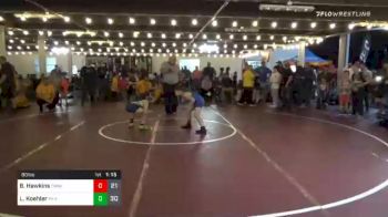 90 lbs Prelims - Bentley Hawkins, Team Michigan vs Lucas Koehler, PA East