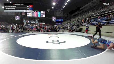 130 lbs Cons. Sub-rd Of 32 - Neveah Spille, MT vs Abbie Colvin, UT
