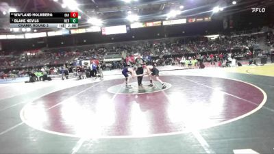 138 lbs Champ. Round 3 - Blake Nevils, Meridian vs Wayland Holmberg, Davenport