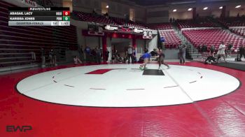 235 lbs Quarterfinal - Abagail Lacy, Oologah vs Karissa Jones, Perry Girls Wrestling Club