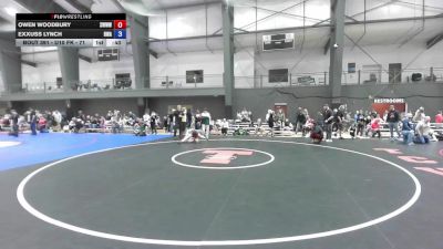 U10 FK - 71 lbs Cons. Round 1 - Owen Woodbury, South West Washington Wrestling Club vs Exxuss Lynch, Redmond Wrestling Academy