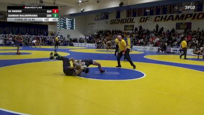 129 lbs Consi Of 32 #2 - Dj Snider, Grandview (CO) vs Damian Balderrama, Sunnyside (AZ)