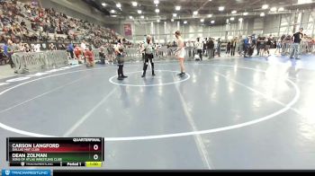 165 lbs Quarterfinal - Carson Langford, Dallas Mat Club vs Dean Zolman, Sons Of Atlas Wrestling Club