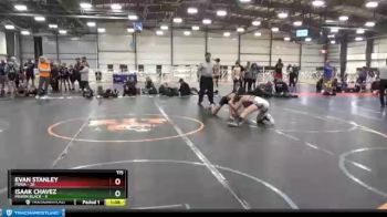 115 lbs Round 5 (6 Team) - Evan Stanley, POWA vs Isaak Chavez, Minion Black