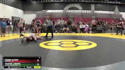 159 lbs Round 1 (8 Team) - Cohen Olsen, Dynasty vs Thayer Larson, Olympia/Demolition