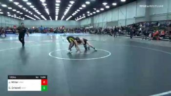 130 lbs Semifinal - Jaxon Miller, Ubasa Wrestling Academy vs Cooper Driscoll, Westshore Wrestling Club