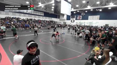144 lbs Champ. Round 1 - Nicholas Stout, Sunny Hills vs Alexander Decker, Redondo Union HS