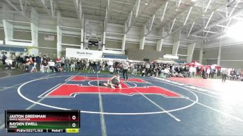 138 lbs Cons. Round 1 - Jaxton Greenman, Maple Mountain vs Rayden Ewell, Emery