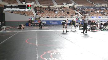 192-D2 Quarterfinal - Landon Weaver, Mountain View (Marana) High School vs Maximo Mangiola, Flagstaff High School