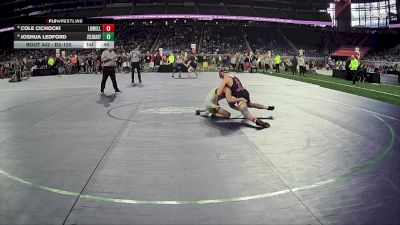 D2-120 lbs Cons. Semi - Cole Cichocki, Lowell HS vs Joshua Ledford, Zeeland East HS