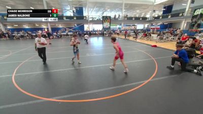 132 lbs Cons. Round 5 - Chase Morrison, Unattached vs James Nalbone, Hammers