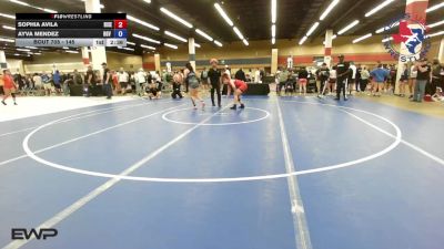 145 lbs Round Of 32 - Sophia Avila, Rise Wrestling vs Ayva Mendez, RGV Wrestling Club