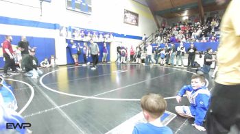 90 lbs Rr Rnd 1 - Caleb Collogan, Owasso Takedown Club vs Holden L Yingst, Keystone Kids Wrestling Club