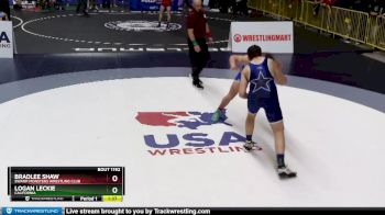 86 lbs Champ. Round 1 - Logan Leckie, California vs Bradlee Shaw, Swamp Monsters Wrestling Club