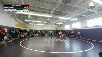 132 lbs Quarterfinal - Case Nicholson, Rocky Mountain vs Buskin Study, Powell Middle School