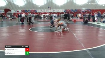 133 lbs Quarterfinal - Brandon Loperfido, Lock Haven vs Hunter Watts, Central Michigan