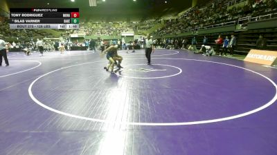 128 lbs Round Of 16 - Tony Rodriguez, Monache vs Silas Varner, Bakersfield