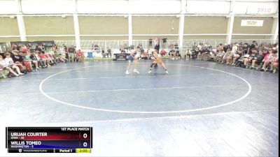 100 lbs Placement Matches (8 Team) - Urijah Courter, Iowa vs Willis Tomeo, Washington