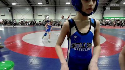 75 lbs Rr Rnd 1 - Mikaela Brown, Junior Indian Wrestling 2 vs Drew Downey, Banks County Battle Born Wrestling