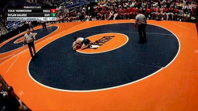 144 lbs Quarterfinals (8 Team) - Cole Yarbrough, Vandalia vs Dylan Galvez, Chicago (C. Hope Academy)