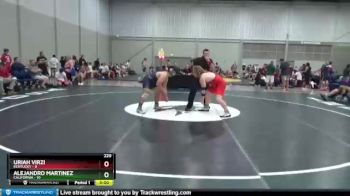 220 lbs Round 4 (8 Team) - Uriah Virzi, Kentucky vs Alejandro Martinez, California