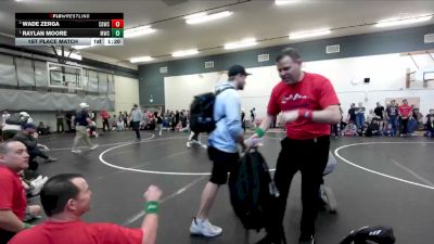 115 lbs 1st Place Match - Raylan Moore, Middleton Wrestling Club vs Wade Zerga, Challis Blackheart Wrestling Club
