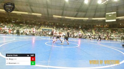 110 lbs Quarterfinal - Henry Begg, Simmons Academy Of Wrestling vs Jaxson Bowman, GGB Ohio