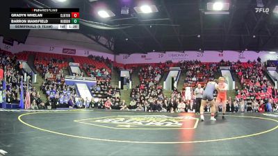 190 lbs Semifinals (8 Team) - Barron Mansfield, Hudson Area HS vs Gradyn Whelan, Clinton HS