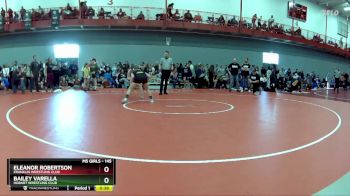 145 lbs Champ. Round 1 - Eleanor Robertson, Franklin Wrestling Club vs Bailey Varella, Hobart Wrestling Club
