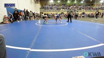 61 lbs Quarterfinal - Tanion Green, Harrah Little League Wrestling vs Lawson Wilkey, Haysville Wrestling Club
