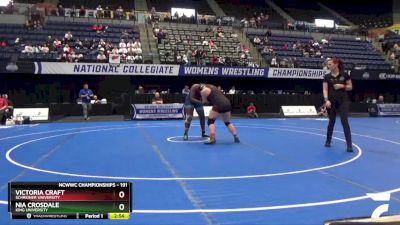 191 lbs Cons. Round 3 - Nia Crosdale, King University vs Victoria Craft, Schreiner University