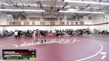 285 lbs Quarterfinal - Evan Glines, Sacramento City College vs Christopher Bayne, Fresno City