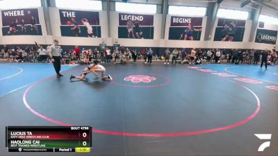 120 lbs Semifinal - Haolong Cai, Best Trained Wrestling vs Lucius Ta, Katy Area Wrestling Club