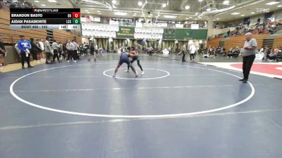 120 lbs Cons. Round 2 - Brandon Basto, Del Norte (San Diego) vs Aidan Pasamonte, La Costa Canyon