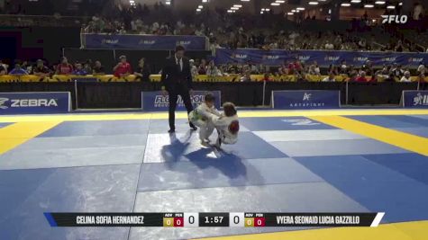 Celina Sofia Hernandez vs Vyera Seonaid Lucia Gazzillo 2026 Pan Kids Jiu-Jitsu IBJJF Championship
