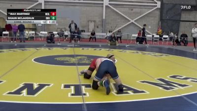 133 lbs Cons. Round 3 - Shaun McLaughlin, Roger Williams vs Max Martinez, Wesleyan (CT)