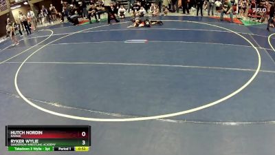 58 lbs Quarterfinal - Hutch Nordin, Ravage vs Ryker Wylie, Sanderson Wrestling Academy