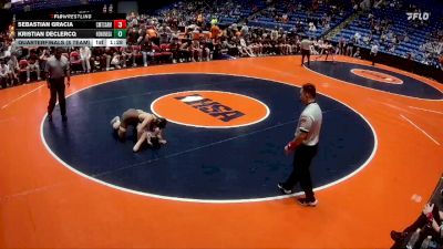 106 lbs Quarterfinals (8 Team) - Sebastian Gracia, Chicago (Mt. Carmel) vs Kristian DeClercq, Rockton (Hononegah)