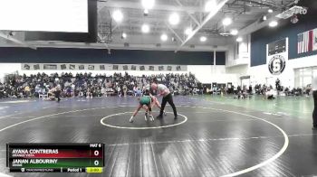 110 lbs Quarterfinal - Ayana Contreras, Orange Vista vs Janan Albouriny, Irvine