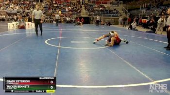 127 lbs Quarterfinal - Brady Peterson, Central Cass vs Tucker Bennett, Devils Lake