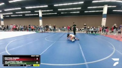 78 lbs Semifinal - Valentino Finlan, Liberty Warriors Wrestling Club vs Peyton Marsh, Spartan Mat Club