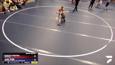 102 lbs Champ. Round 1 - August Pfeffer, Minnesota vs Gabe Robb, Owatonna Wrestling Association