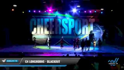 C4 Longhorns - BlackOut [2021 L3 Senior Coed - D2 - Small Day 2] 2021 CHEERSPORT National Cheerleading Championship