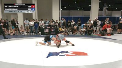 65 kg Champ. Rd Of 128 - William Colvin, Curby 3 Style Wrestling Club vs Isaac Beirman, Moen Wrestling Academy