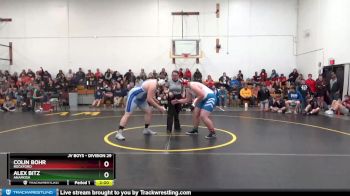 DIVISION 29 lbs Round 2 - Colin Bohr, Rockford vs Alex Bitz, Anamosa