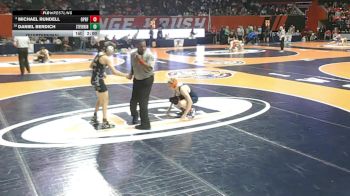 3A 113 lbs Quarterfinal - Daniel Berdich, Lincolnshire (Stevenson) vs Michael Rundell, Oak Park (O.P.-River Forest)