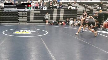 113 lbs 2nd Wrestleback (16 Team) - Landyn Hinson, Pike County vs Gavin Allerding, Ringgold