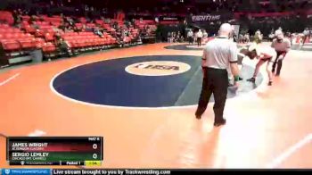 3 lbs Quarterfinal - Sergio Lemley, Chicago (Mt. Carmel) vs James Wright, Algonquin (Jacobs)