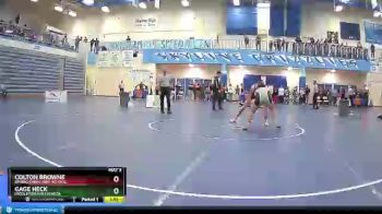 138 lbs Champ. Round 1 - Colton Browne, Spring Creek High School vs Gage Heck, Middleton High School